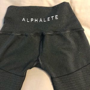 Alphalete revival leggings- dark charcoal